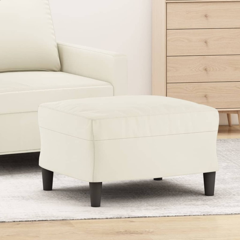 vidaXL Fußhocker Creme 60x50x41 cm Samt vidaXL Fußhocker Creme 60x50x41 cm Samt