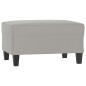 vidaXL Fußhocker Hellgrau 70x55x41 cm Mikrofasergewebe vidaXL Fußhocker Hellgrau 70x55x41 cm Mikrofasergewebe