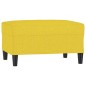 vidaXL Fußhocker Hellgelb 70x55x41 cm Stoff vidaXL Fußhocker Hellgelb 70x55x41 cm Stoff