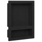 vidaXL Duschnische mit 2 Fächern Mattschwarz 41x51x10 cm vidaXL Duschnische mit 2 Fächern Mattschwarz 41x51x10 cm