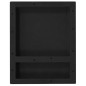 vidaXL Duschnische mit 2 Fächern Mattschwarz 41x51x10 cm vidaXL Duschnische mit 2 Fächern Mattschwarz 41x51x10 cm