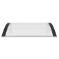 vidaXL Türvordach Schwarz und Transparent 80x80 cm Polycarbonat vidaXL Türvordach Schwarz und Transparent 80x80 cm Polycarbonat
