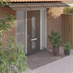 vidaXL Türvordach Schwarz 350x75 cm Polycarbonat