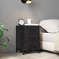 vidaXL Nachttisch Schwarz 40x30x55 cm Massivholz Kiefer vidaXL Nachttisch Schwarz 40x30x55 cm Massivholz Kiefer