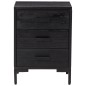 vidaXL Nachttisch Schwarz 40x30x55 cm Massivholz Kiefer vidaXL Nachttisch Schwarz 40x30x55 cm Massivholz Kiefer