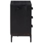 vidaXL Nachttisch Schwarz 40x30x55 cm Massivholz Kiefer vidaXL Nachttisch Schwarz 40x30x55 cm Massivholz Kiefer