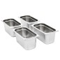 vidaXL Gastronormbehälter 4 Stk. GN 1/3 150 mm Edelstahl vidaXL Gastronormbehälter 4 Stk. GN 1/3 150 mm Edelstahl