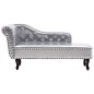 vidaXL Chaiselongue Silbern Kunstleder vidaXL Chaiselongue Silbern Kunstleder