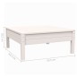 vidaXL 3-tlg. Garten-Lounge-Set mit Kissen in Weiß Kiefer Massivholz vidaXL 3-tlg. Garten-Lounge-Set mit Kissen in Weiß Kiefer Massivholz
