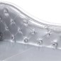 vidaXL Chaiselongue Silbern Kunstleder vidaXL Chaiselongue Silbern Kunstleder