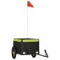 vidaXL Fahrradanhänger Schwarz und Grün 30 kg Eisen vidaXL Fahrradanhänger Schwarz und Grün 30 kg Eisen