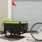 vidaXL Fahrradanhänger Schwarz und Grün 45 kg Eisen vidaXL Fahrradanhänger Schwarz und Grün 45 kg Eisen