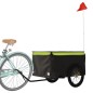 vidaXL Fahrradanhänger Schwarz und Grün 45 kg Eisen vidaXL Fahrradanhänger Schwarz und Grün 45 kg Eisen
