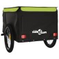 vidaXL Fahrradanhänger Schwarz und Grün 45 kg Eisen vidaXL Fahrradanhänger Schwarz und Grün 45 kg Eisen