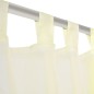 2 x Transparente Gardine Fertiggardine 140 x 245 cremefarben 2 x Transparente Gardine Fertiggardine 140 x 245 cremefarben
