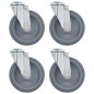vidaXL Lenkrollen mit Bolzenloch 4 Stk. 125 mm vidaXL Lenkrollen mit Bolzenloch 4 Stk. 125 mm