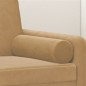 vidaXL Zierkissen 2 Stk. Braun Ø15x50 cm Samt vidaXL Zierkissen 2 Stk. Braun Ø15x50 cm Samt