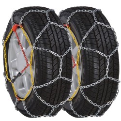 vidaXL 2x Schneeketten 12mm 205/55-16 205/65-15 205/50-17 215/45-17
