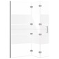 vidaXL Faltbare Duschkabine ESG 120x140 cm Weiß vidaXL Faltbare Duschkabine ESG 120x140 cm Weiß