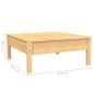 3-tlg. Garten-Lounge-Set mit Kissen Grau Kiefer Massivholz 3-tlg. Garten-Lounge-Set mit Kissen Grau Kiefer Massivholz