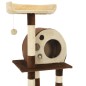 vidaXL Katzen-Kratzbaum mit Sisal-Kratzsäulen 127 cm Beige und Braun vidaXL Katzen-Kratzbaum mit Sisal-Kratzsäulen 127 cm Beige und Braun