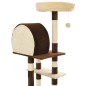 vidaXL Katzen-Kratzbaum mit Sisal-Kratzsäulen 127 cm Beige und Braun vidaXL Katzen-Kratzbaum mit Sisal-Kratzsäulen 127 cm Beige und Braun