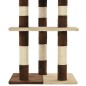 vidaXL Katzen-Kratzbaum mit Sisal-Kratzsäulen 127 cm Beige und Braun vidaXL Katzen-Kratzbaum mit Sisal-Kratzsäulen 127 cm Beige und Braun