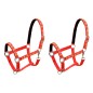 vidaXL Pferdehalfter 2 Stück Nylon Größe Warmblut Rot vidaXL Pferdehalfter 2 Stück Nylon Größe Warmblut Rot