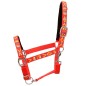 vidaXL Pferdehalfter 2 Stück Nylon Größe Warmblut Rot vidaXL Pferdehalfter 2 Stück Nylon Größe Warmblut Rot