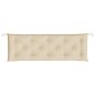 Gartenbank-Auflagen 2 Stk. Beige 150x50x7 cm Oxford-Gewebe Gartenbank-Auflagen 2 Stk. Beige 150x50x7 cm Oxford-Gewebe