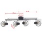 Deckenstrahler mit 4 LED-Glühlampen Industrie-Stil Drahtschirm Schwarz Deckenstrahler mit 4 LED-Glühlampen Industrie-Stil Drahtschirm Schwarz