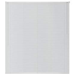 vidaXL Fensterjalousien Aluminium 140x160 cm Weiß