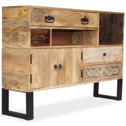 vidaXL Sideboard Mangoholz Massiv 115 x 30 x 80 cm