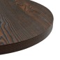 vidaXL Bistrotisch MDF und Stahl Rund 60×75 cm Dunkle Esche vidaXL Bistrotisch MDF und Stahl Rund 60×75 cm Dunkle Esche