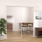 vidaXL Schiebetür ESG Glas und Aluminium mattiert 102,5x205 cm Weiß vidaXL Schiebetür ESG Glas und Aluminium mattiert 102,5x205 cm Weiß