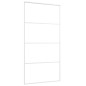 vidaXL Schiebetür ESG Glas und Aluminium mattiert 102,5x205 cm Weiß vidaXL Schiebetür ESG Glas und Aluminium mattiert 102,5x205 cm Weiß