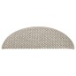 vidaXL Treppenmatten Selbstklebend Sisal-Optik 15 Stk. 56x17x3cm Taupe vidaXL Treppenmatten Selbstklebend Sisal-Optik 15 Stk. 56x17x3cm Taupe