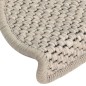 vidaXL Treppenmatten Selbstklebend Sisal-Optik 15 Stk. 65x21x4cm Taupe vidaXL Treppenmatten Selbstklebend Sisal-Optik 15 Stk. 65x21x4cm Taupe