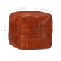 vidaXL Pouf Hellbraun 40 x 40 x 40 cm Echtes Ziegenleder vidaXL Pouf Hellbraun 40 x 40 x 40 cm Echtes Ziegenleder