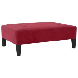 vidaXL Fußhocker Weinrot 78x56x32 cm Samt