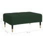vidaXL Fußhocker Dunkelgrün 78x56x32 cm Samt vidaXL Fußhocker Dunkelgrün 78x56x32 cm Samt