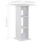 vidaXL Bartisch Weiß 60x60x110 cm vidaXL Bartisch Weiß 60x60x110 cm