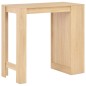 vidaXL Bartisch mit Regal Eichenbraun 110x50x103 cm vidaXL Bartisch mit Regal Eichenbraun 110x50x103 cm