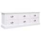vidaXL Flurbank Weiß 115x30x40 cm Holz vidaXL Flurbank Weiß 115x30x40 cm Holz