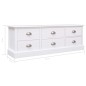 vidaXL Flurbank Weiß 115x30x40 cm Holz vidaXL Flurbank Weiß 115x30x40 cm Holz