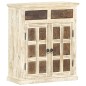 vidaXL Sideboard Weiß 65 x 30 x 75 cm Massivholz Mango vidaXL Sideboard Weiß 65 x 30 x 75 cm Massivholz Mango