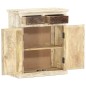 vidaXL Sideboard Weiß 65 x 30 x 75 cm Massivholz Mango vidaXL Sideboard Weiß 65 x 30 x 75 cm Massivholz Mango