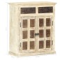 vidaXL Sideboard Weiß 65 x 30 x 75 cm Massivholz Mango vidaXL Sideboard Weiß 65 x 30 x 75 cm Massivholz Mango