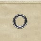 vidaXL Aufbewahrungsboxen mit Deckel 4 Stk. Creme 32x32x32 cm Stoff vidaXL Aufbewahrungsboxen mit Deckel 4 Stk. Creme 32x32x32 cm Stoff
