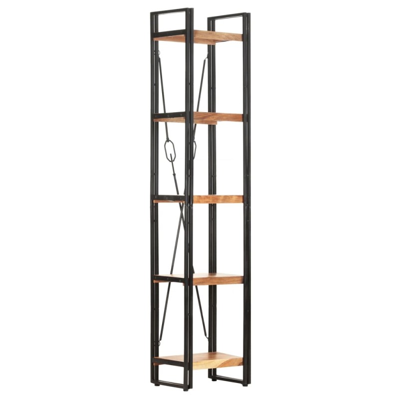 vidaXL Bücherregal 5 Fächer 40x30x180 cm Akazie Massivholz vidaXL Bücherregal 5 Fächer 40x30x180 cm Akazie Massivholz